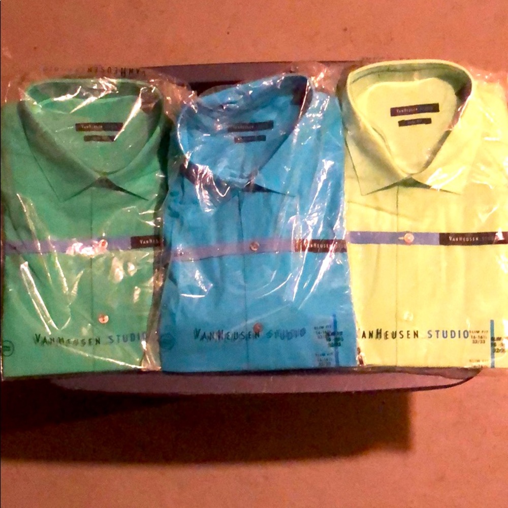 Brand New VanHeusen Studio Dress Shirts